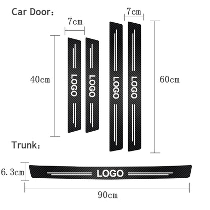 Carbon Fiber Door Sill Protectors for GMC