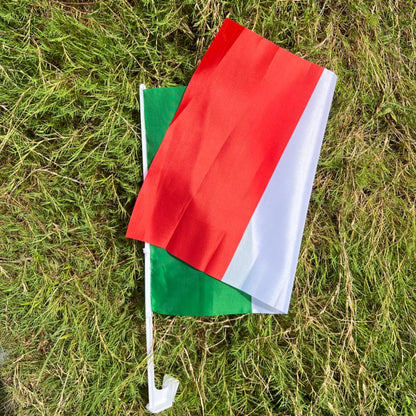 Italy Car Flag Banner 30x45cm Durable Polyester for Events