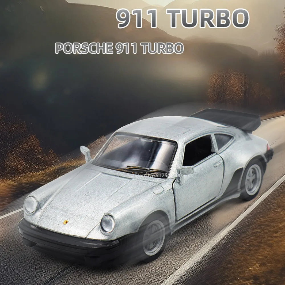 1/36 Alloy Porsche 911 Turbo Diecast Pull Back Model Car