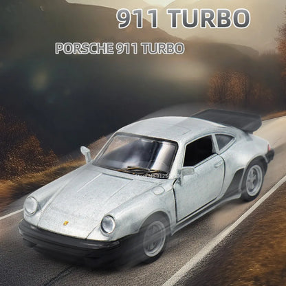 1/36 Alloy Porsche 911 Turbo Diecast Pull Back Model Car