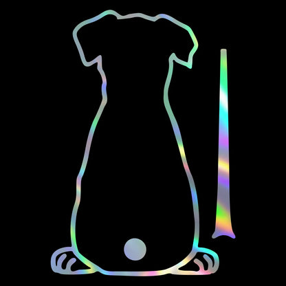 Cute Dog Wiggling Tail Rear Wiper Decal – Waterproof Vinyl rainbow 17X12cm – Car Accessories | MotorWorld Marketplace