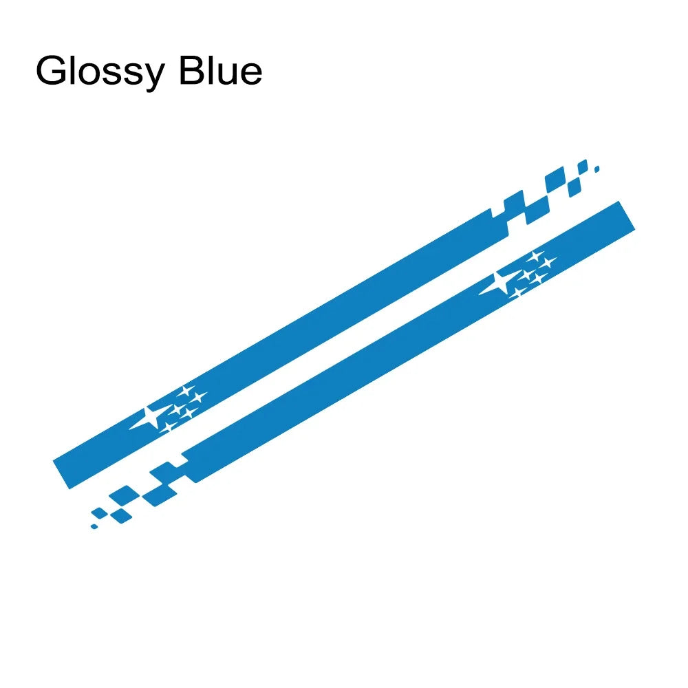 2pcs Door Side Skirt Decals for Subaru Impreza WRX STI Glossy Blue – Car Accessories | MotorWorld Marketplace