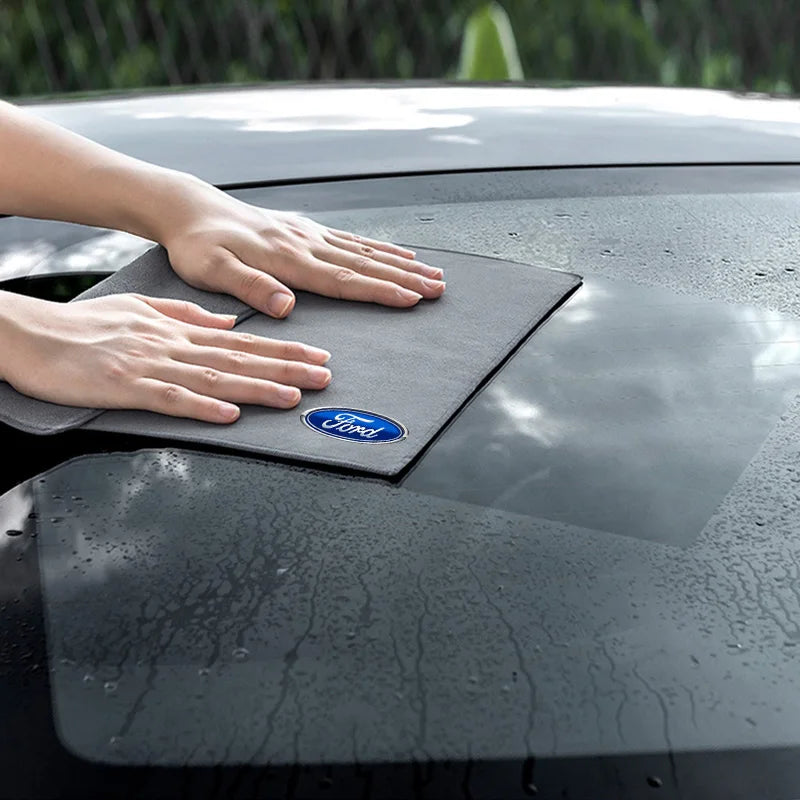 Premium Suede Leather Cleaning Cloth for Ford Models