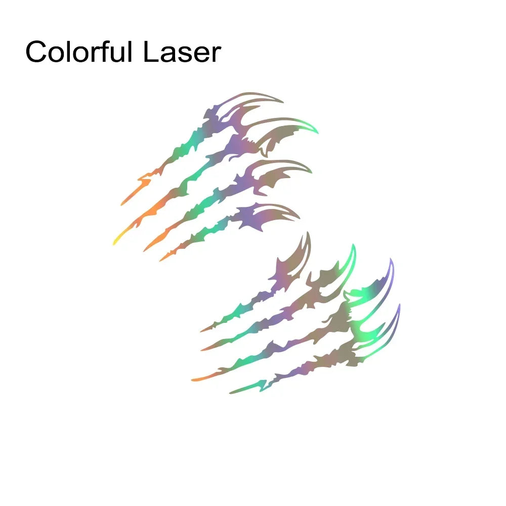 Universal Headlight Eyebrow Claw Decals – PVC, Pro Tuning Colorful Laser – Car Accessories | MotorWorld Marketplace