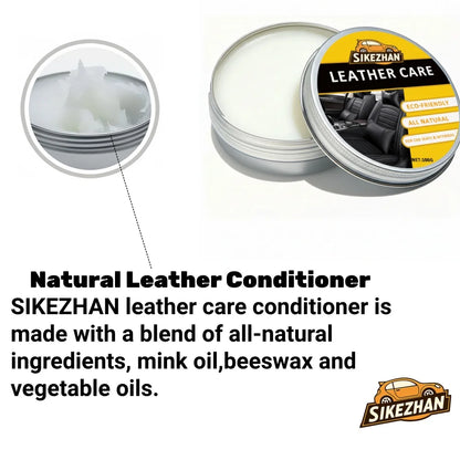 Premium Car Leather Care Balm – Universal, Odorless, Clear