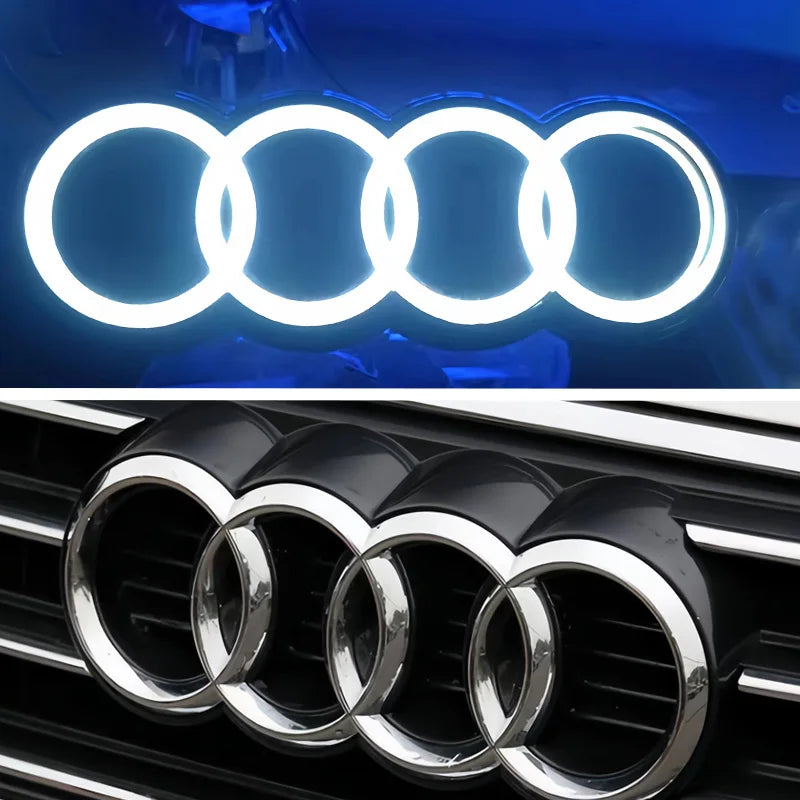 Audi LED Front Grille Logo Lamp White Light