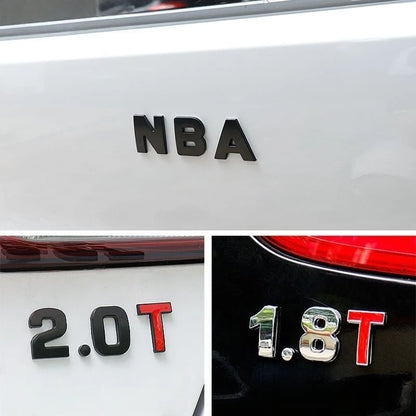3D Metal Car Letter & Number Emblems – Custom Rear Badge – Car Accessories | MotorWorld Marketplace