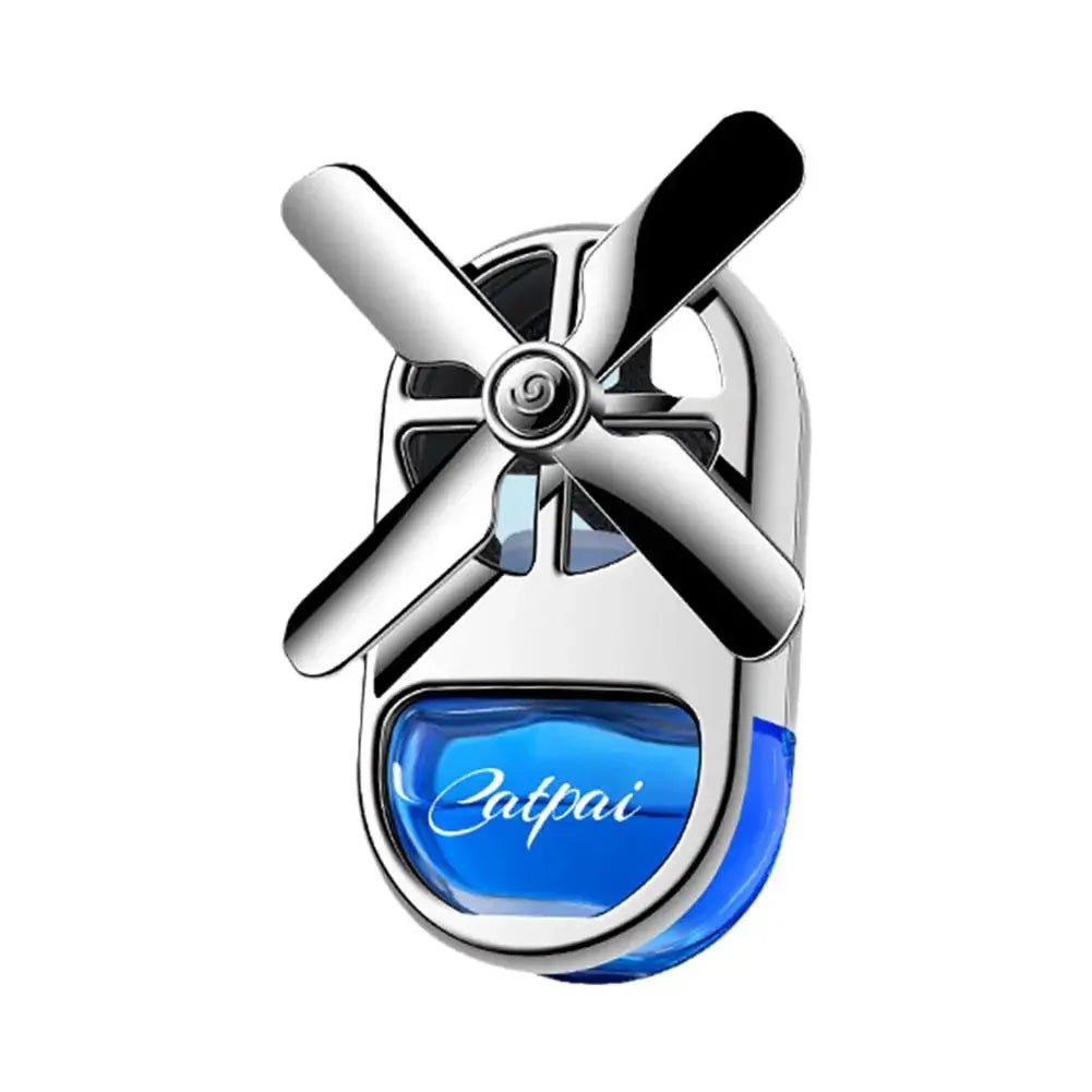 Désodorisant pour voiture à hélice rotative - Clip d'aromathérapie au parfum océanique