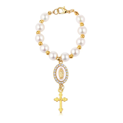 Luxury Our Lady of Guadalupe Car Rosary Ornament Charm White -1pc – Car Accessories | MotorWorld Marketplace
