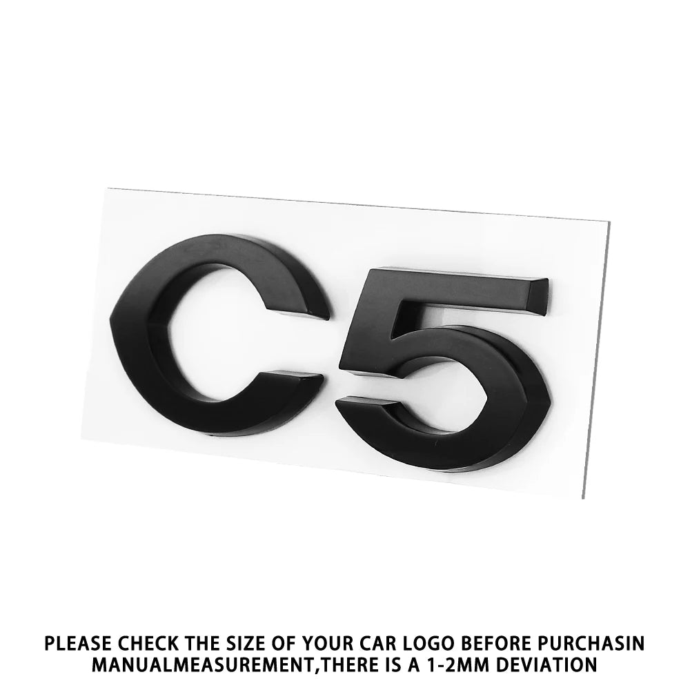 ABS Rear Emblem Badge Sticker for Citroen C2 C4 C5 VTS black C5 – Car Accessories | MotorWorld Marketplace