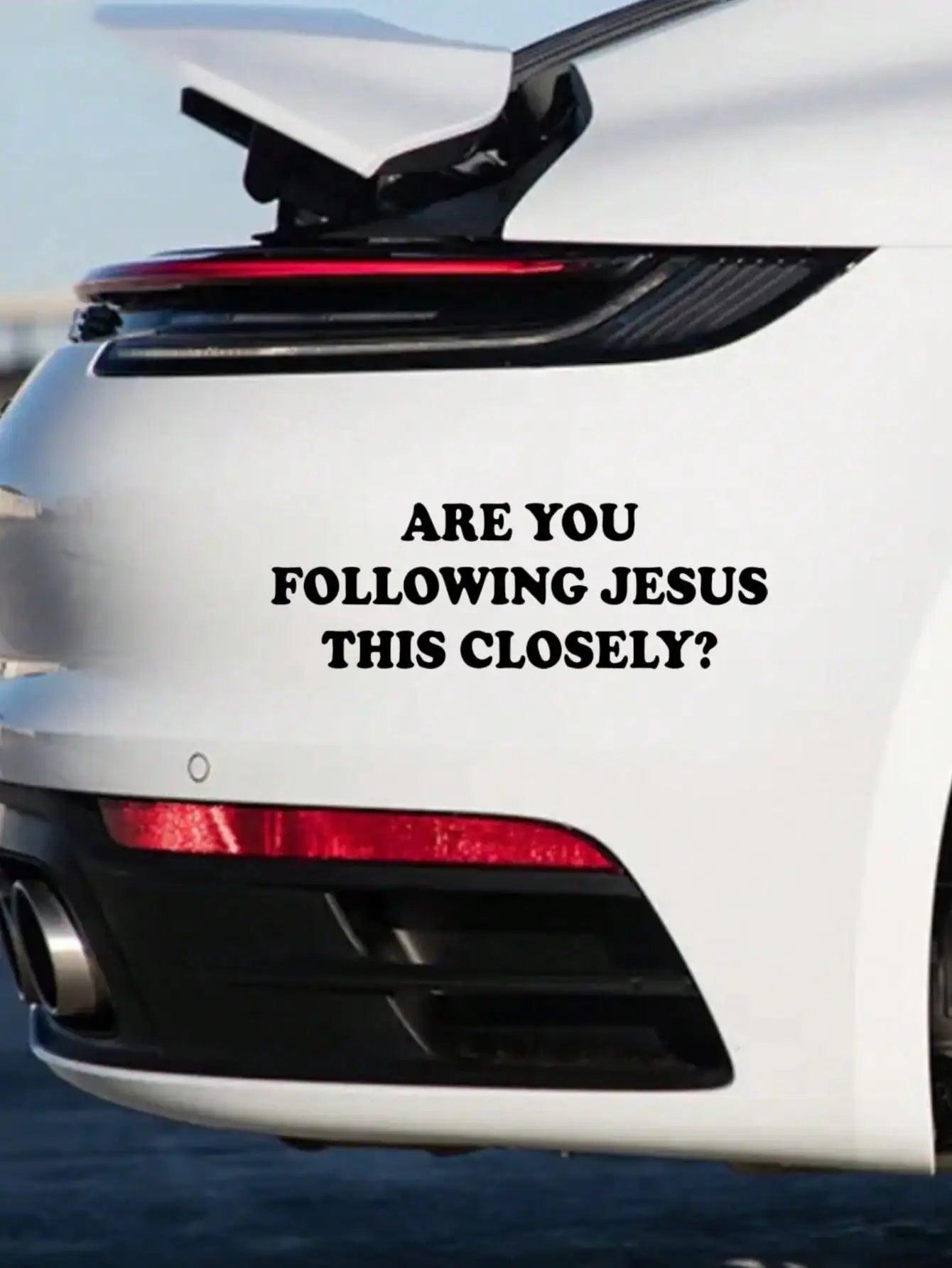 Are You Following Jesus This Closely? Vinyl Car Decal Black – Car Accessories | MotorWorld Marketplace