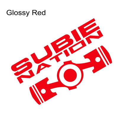 SUBIE Nation JDM Sticker 20x10.7cm for Subaru WRX BRZ STI Glossy Red 20x10.7cm – Car Accessories | MotorWorld Marketplace