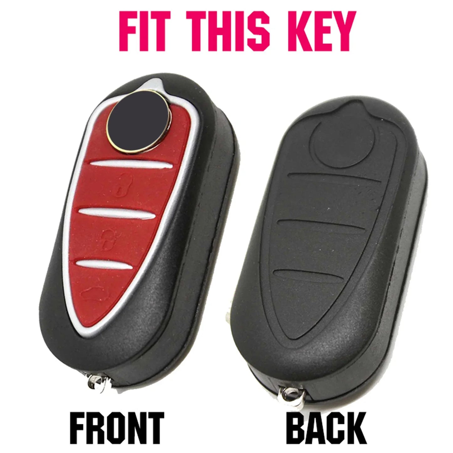 Premium Silicone Key Cover for Alfa Romeo Giulietta/Mito/4C – Car Accessories | MotorWorld Marketplace