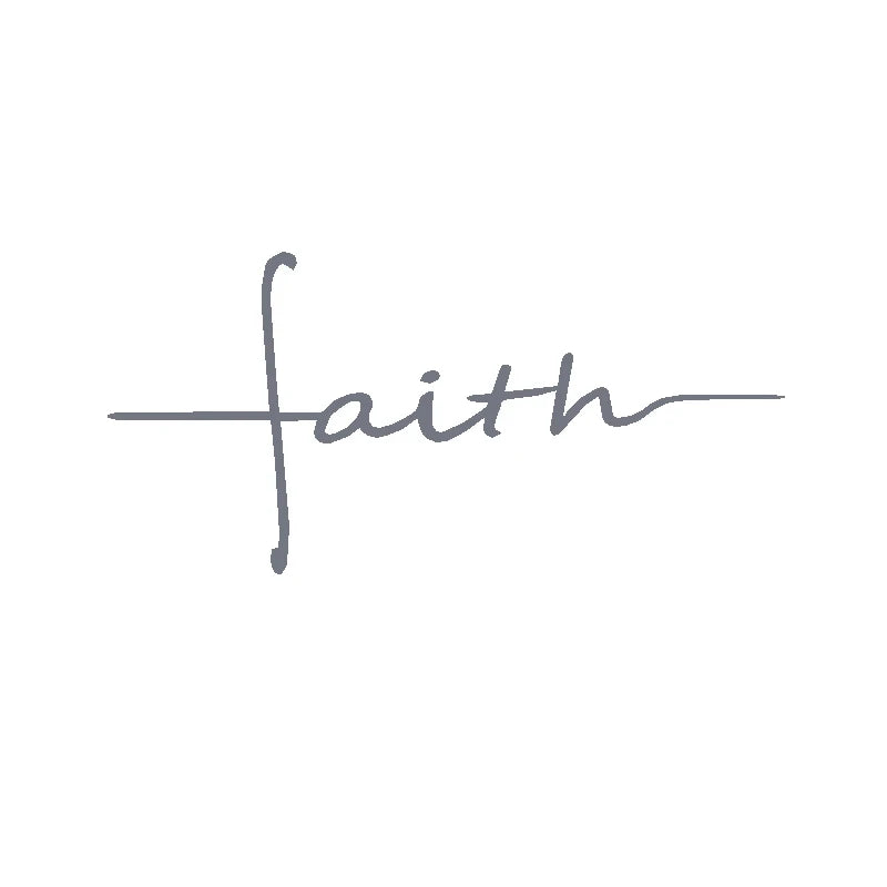 Faith Cross Vinyl Decal – Car Window & Laptop Christian Decor