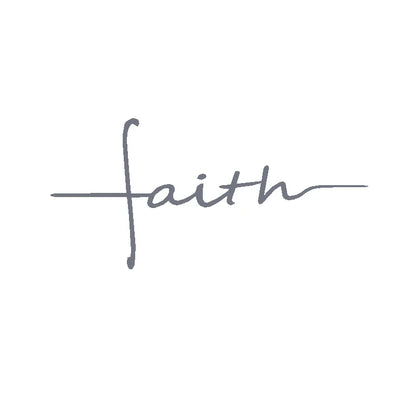 Faith Cross Vinyl Decal – Car Window & Laptop Christian Decor