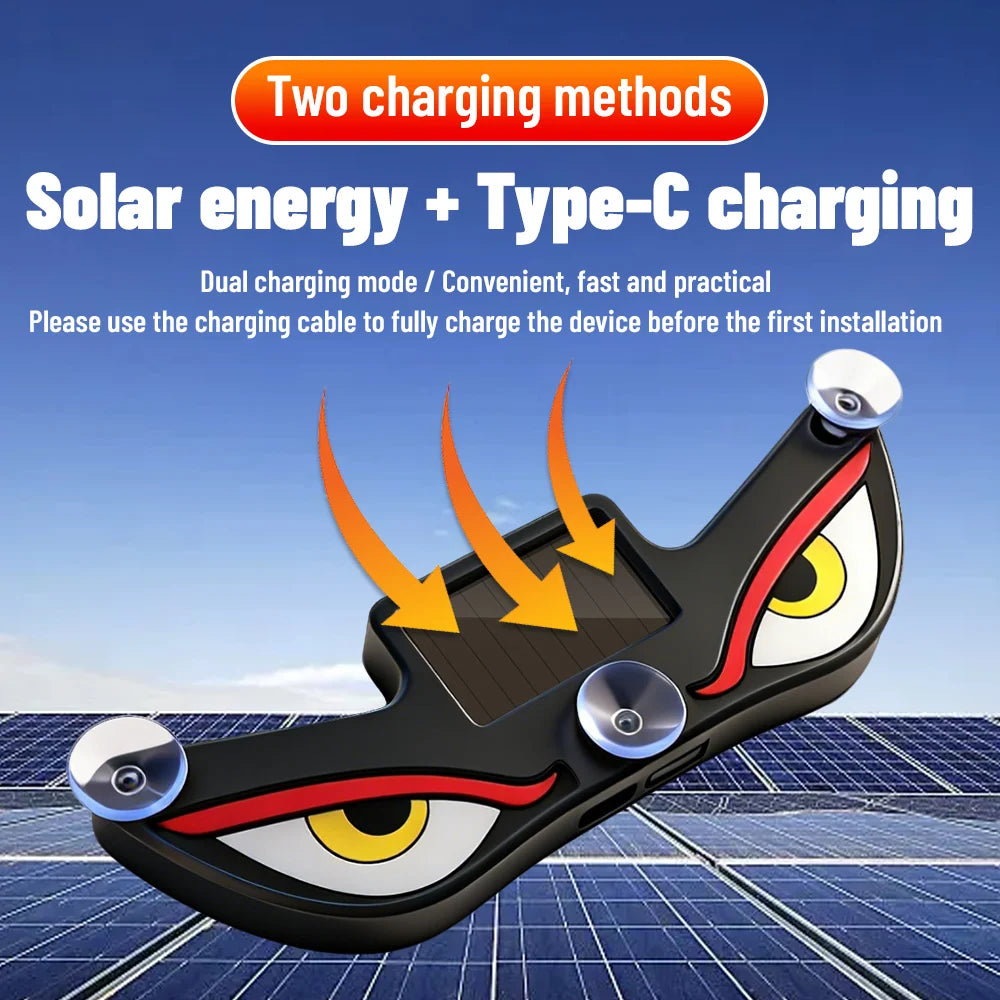 (NOT SOLD TO USA) Monster Eye Solar Antenna Demon Light – Universal Roof Decor – Car Accessories | MotorWorld Marketplace