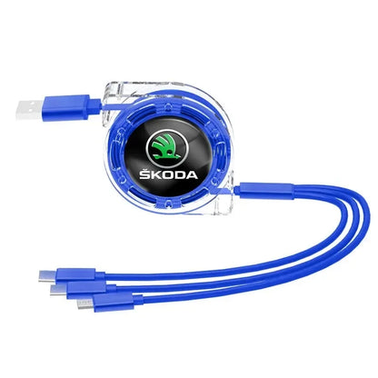 3-in-1 USB Type C Charger for Skoda
