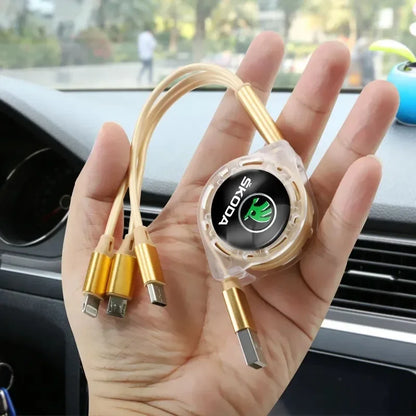 3-in-1 USB Type C Charger for Skoda