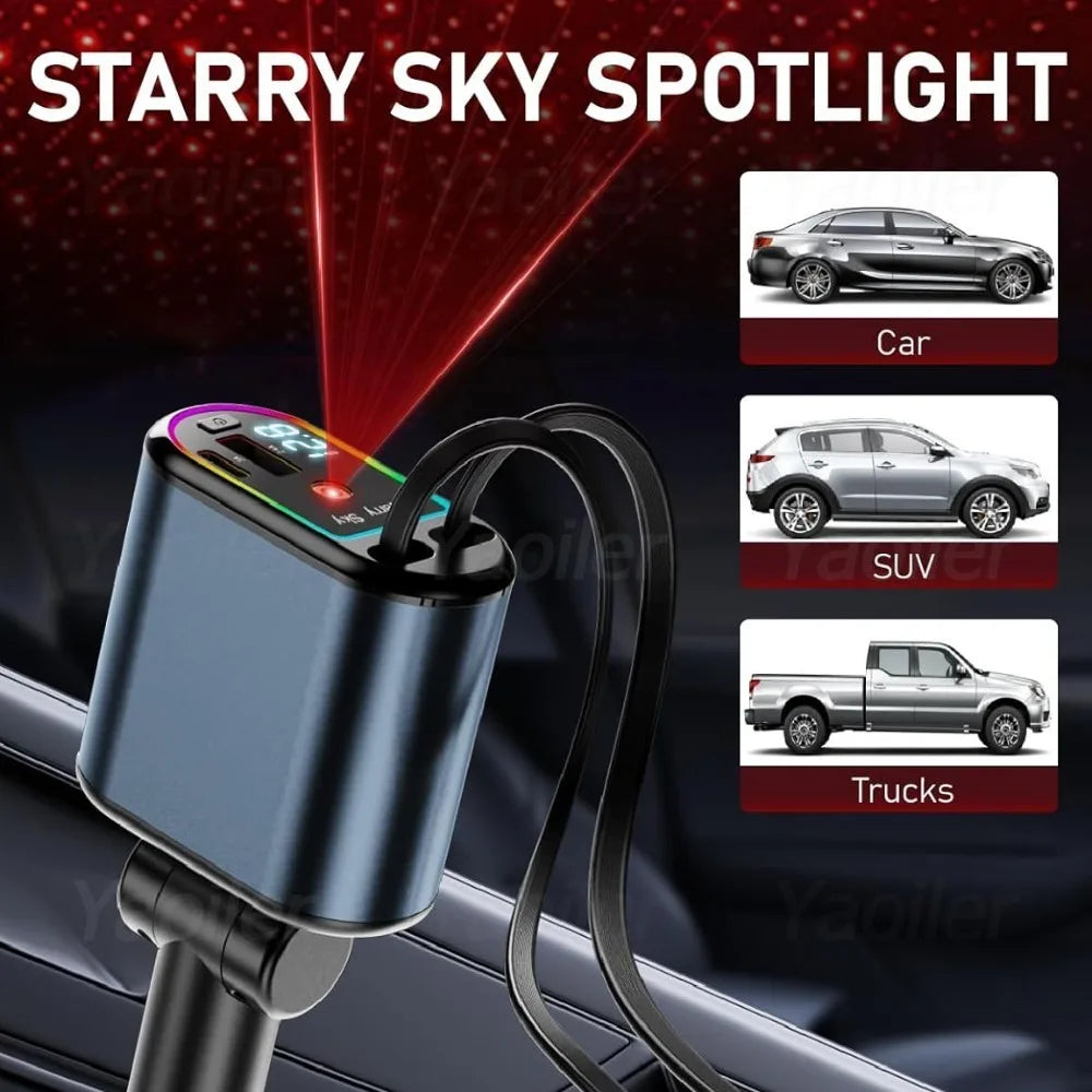 Starlight 120W 4-in-1 Retractable USB-C Car Charger, Pro-Grade – Car Accessories | MotorWorld Marketplace