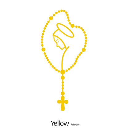 Our Lady Rosary Car Decal – Rear Window Auto Sticker 1pc