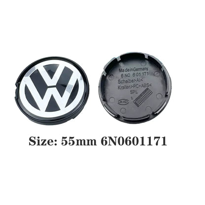 (NOT SOLD TO USA) VW 3B7601171 Wheel Center Caps 4pcs 55-76mm/2.17"-2.99" ABS Badge