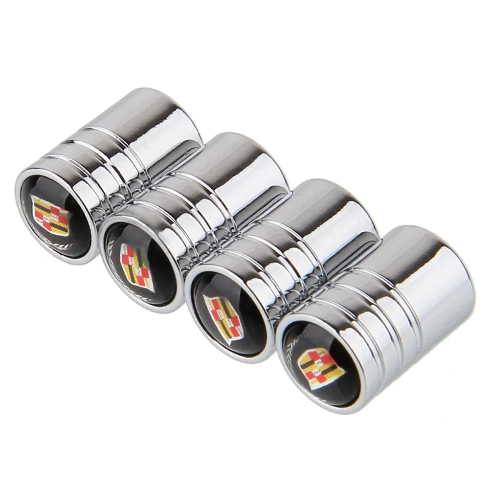 (NOT SOLD TO USA) 4PCS Alloy Valve Caps for Cadillac ATS CT6 SRX Escalade – Car Accessories | MotorWorld Marketplace