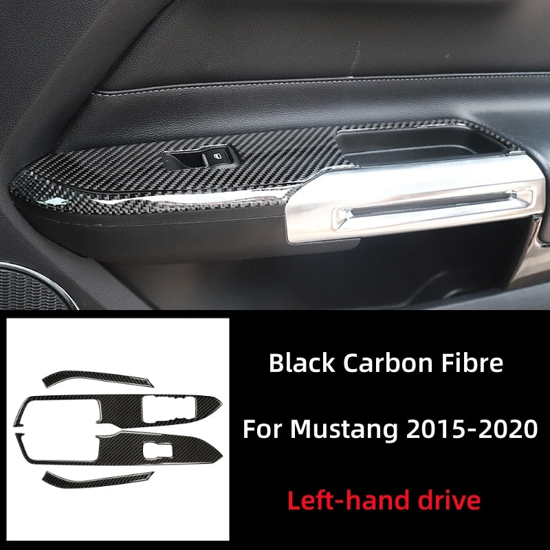 Carbon Fiber Window Switch Trim for Mustang GT 2015-2021