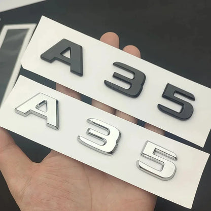 ABS Chrome Trunk Emblem for Mercedes A35 A45 AMG W177/W176