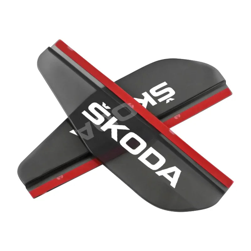 2pcs Side Mirror Rain Guards for Skoda