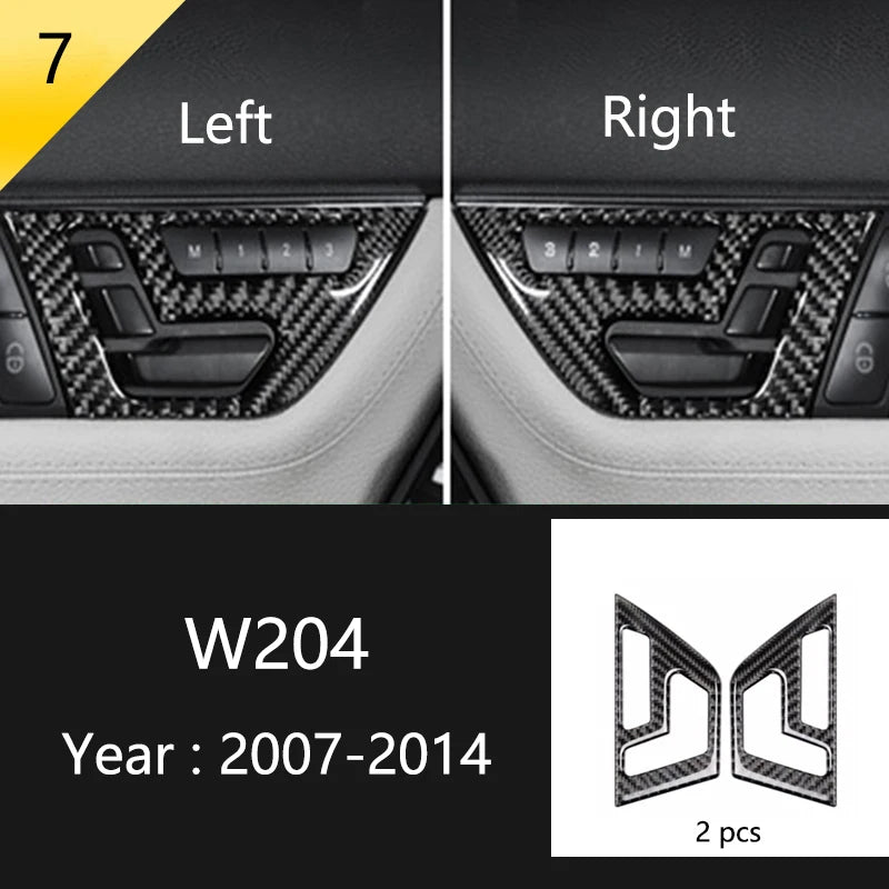 Carbon Fiber Window Trim for Mercedes C-Class W204/C180/C200 Type 7 – Car Accessories | MotorWorld Marketplace