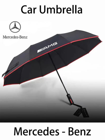 Mercedes-Benz Windproof Rain Sunshade Foldable Umbrella