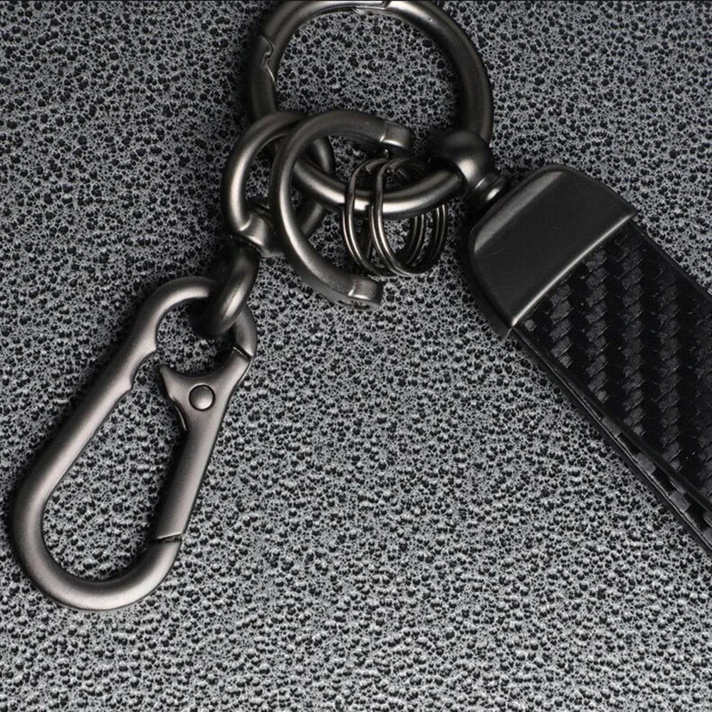 Carbon Fiber Keychain for Peugeot 2008/3008/4007/5008