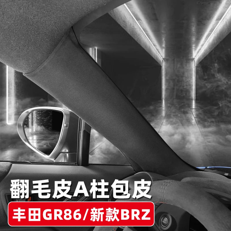 Suede A-Pillar Sticker for BRZ/GR86 2021-2025 LHD/RHD For RHD LHD – Car Accessories | MotorWorld Marketplace