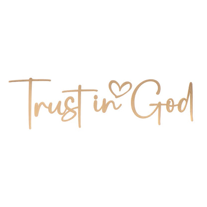 Trust In God Mirror Decal – Faith Vinyl for Car Professionals