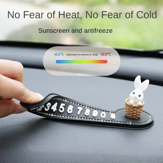 Cartoon Bunny Parking Card Set – Pro Temporary Stop Sign – Car Accessories | MotorWorld Marketplace