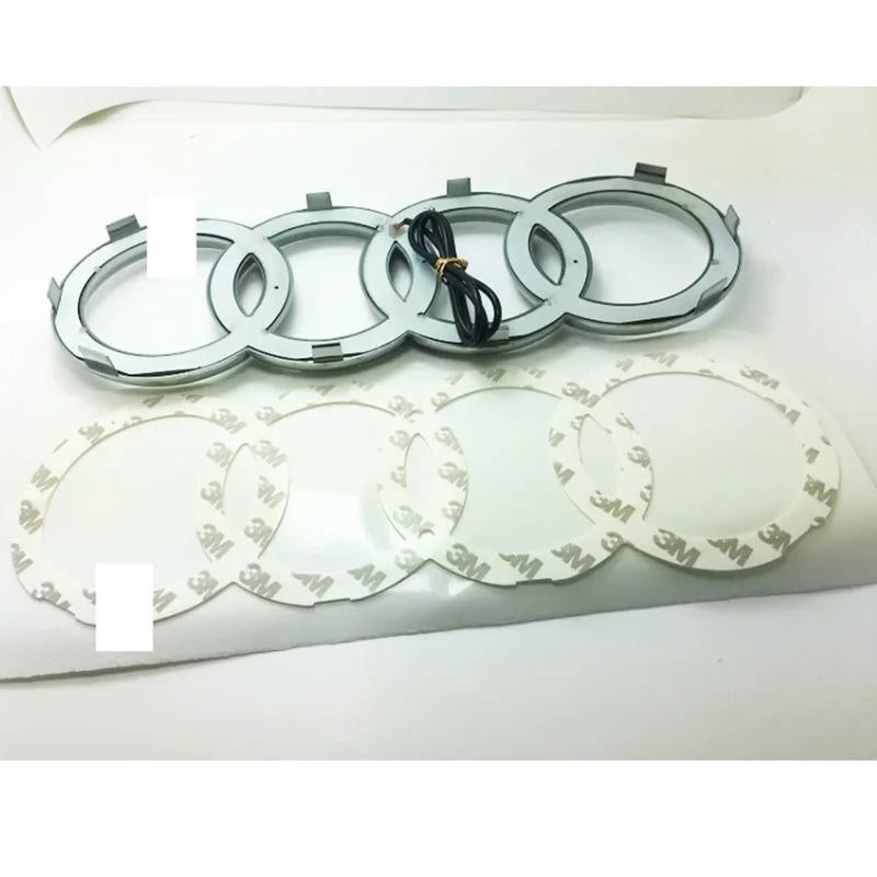 Audi LED Front Grille Logo Lamp White Light