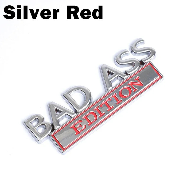 BAD ASS Edition 3D Fender Badge Emblem for Car/Truck/Moto silver red – Car Accessories | MotorWorld Marketplace