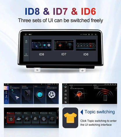 Système Android 12.3 pouces 2024 avec CarPlay sans fil pour BMW X5/X6 - Navigation GPS