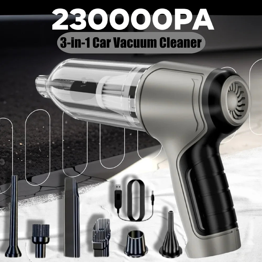 Portable Mini Car Vacuum Cleaner with Strong Suction