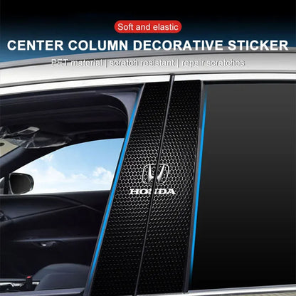 2Pcs Center Pillar Emblem Stickers for Honda Civic Accord