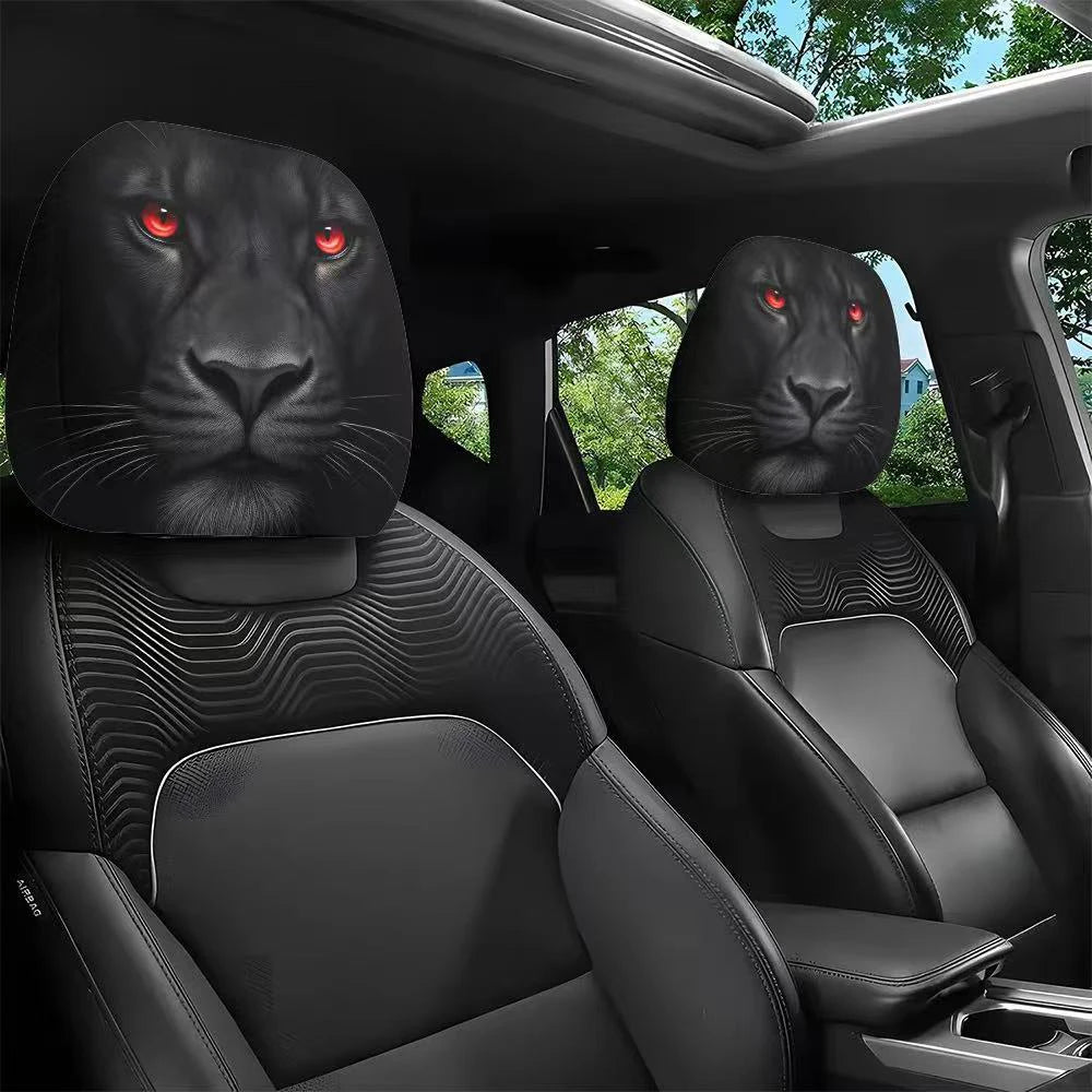 2PCS Cartoon Eyes Headrest Covers – Festive Car Interior Decor Style11 – Car Accessories | MotorWorld Marketplace