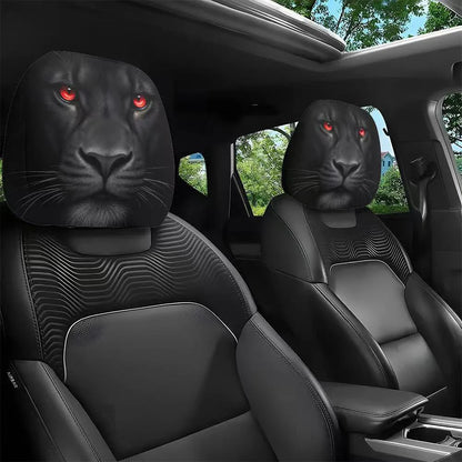2PCS Cartoon Eyes Headrest Covers – Festive Car Interior Decor Style11 – Car Accessories | MotorWorld Marketplace