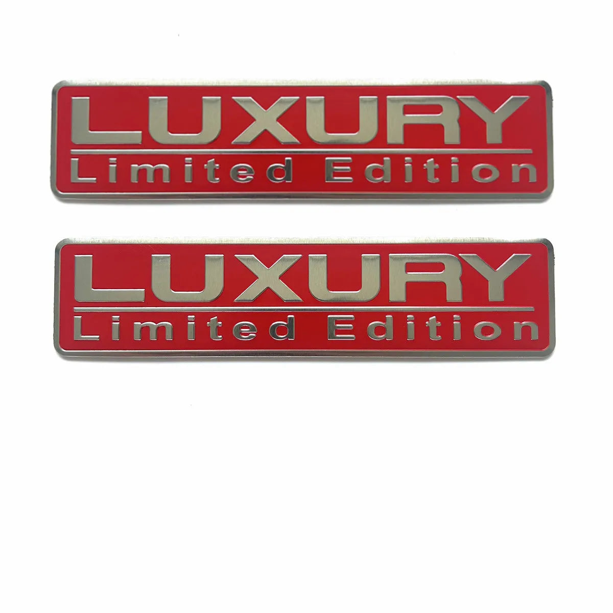 Universal 2PCS Luxury Limited Edition Metal Car Trunk Emblem Badge