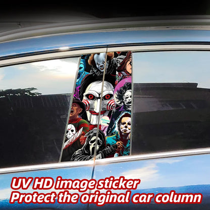 Horror Ghost B Pillar Car Stickers | Waterproof, UV-Proof – Car Accessories | MotorWorld Marketplace