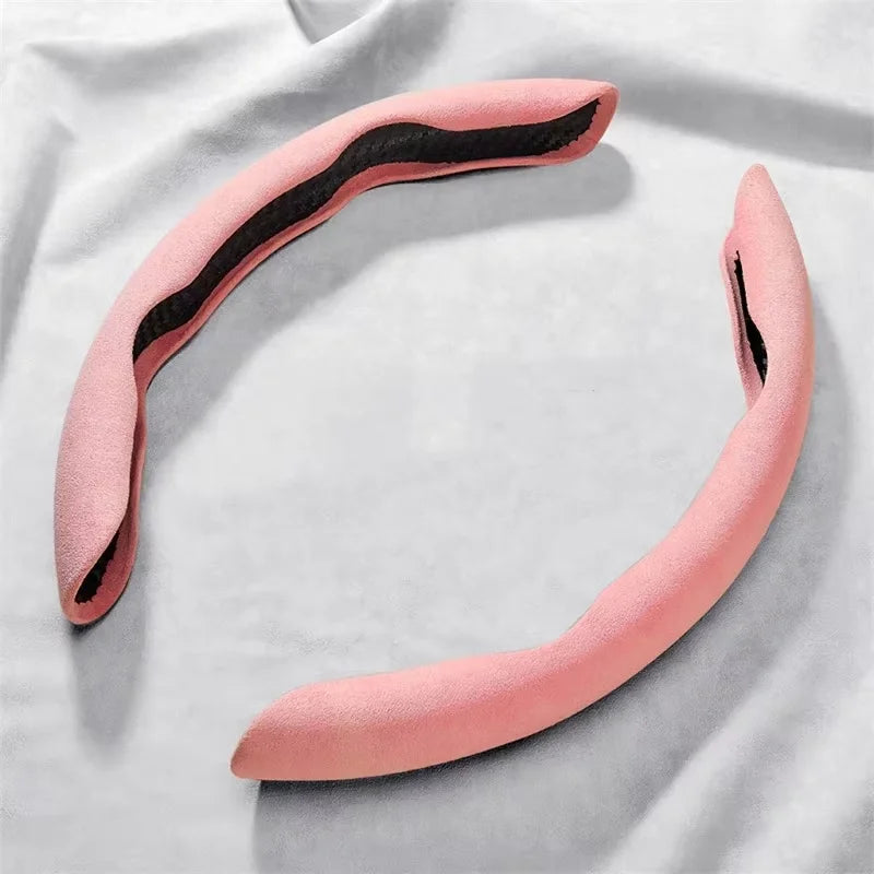 Brown Suede 38CM Universal Steering Wheel Cover Non-Slip Pink – Car Accessories | MotorWorld Marketplace