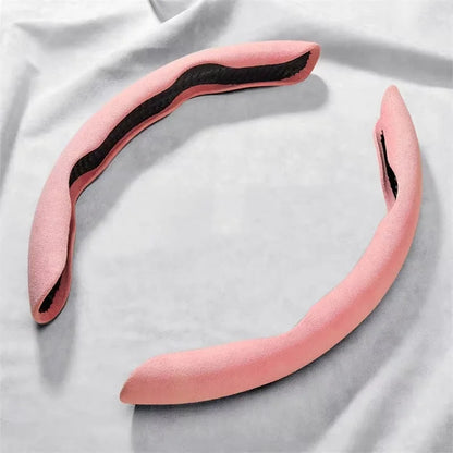Brown Suede 38CM Universal Steering Wheel Cover Non-Slip Pink – Car Accessories | MotorWorld Marketplace