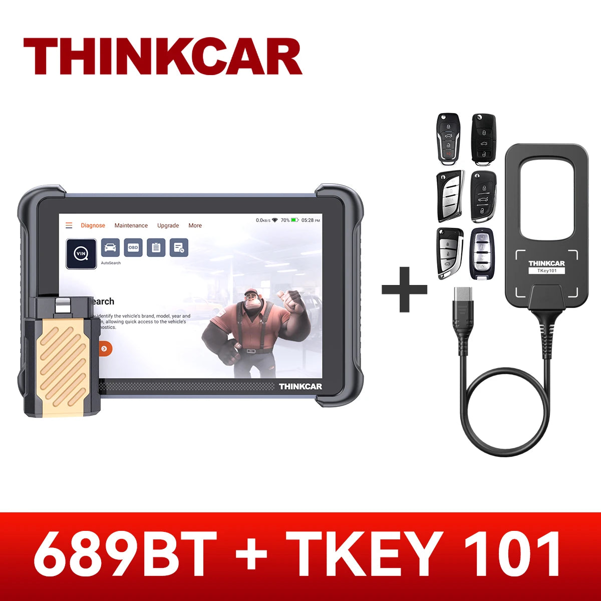 THINKSCAN 689BT Pro OBD2 Scanner ECU Coding & 34 Resets Add TKEY 101 – Car Accessories | MotorWorld Marketplace