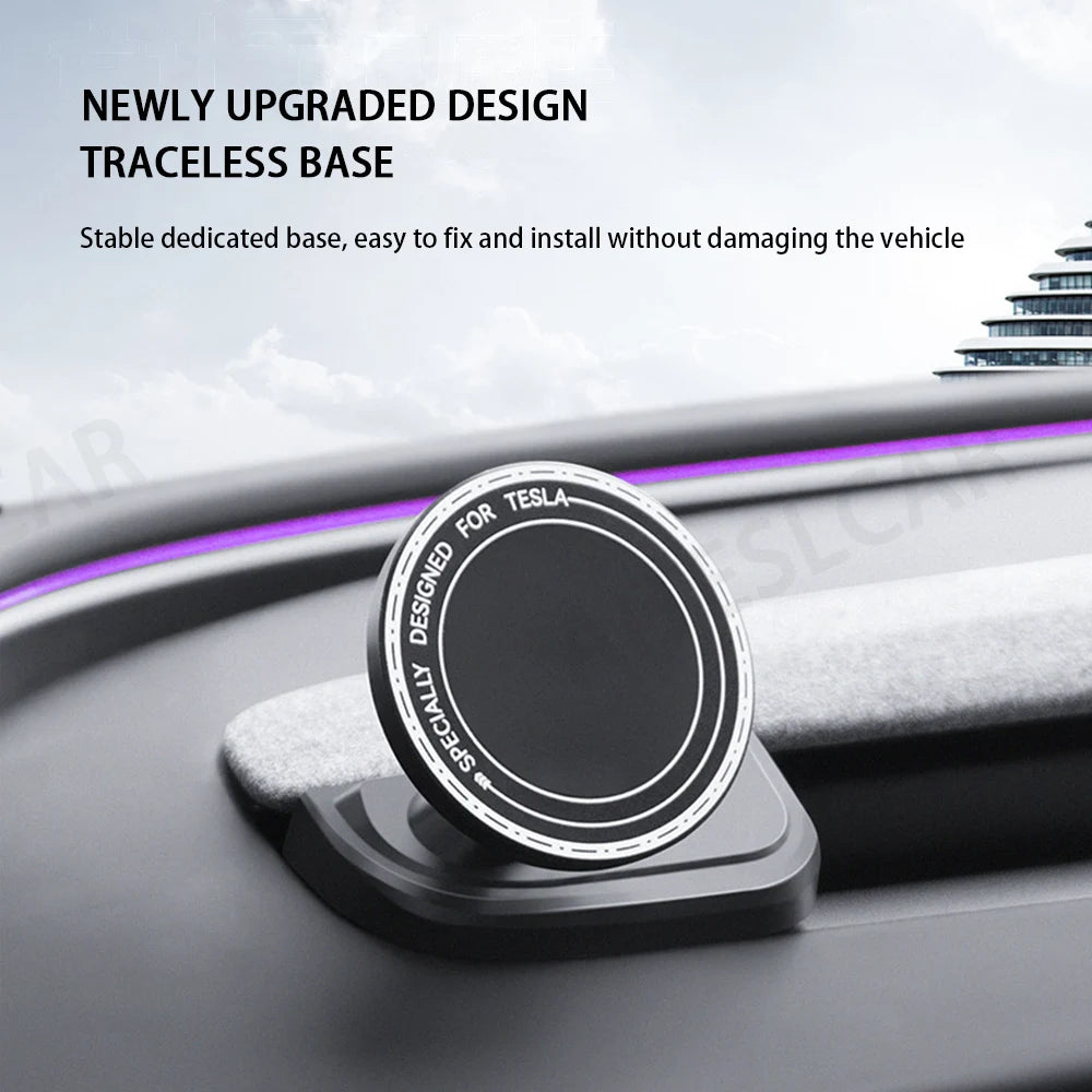 Magnetic Phone Mount for Tesla Y/3 2024-25, ABS, Rotatable – Car Accessories | MotorWorld Marketplace