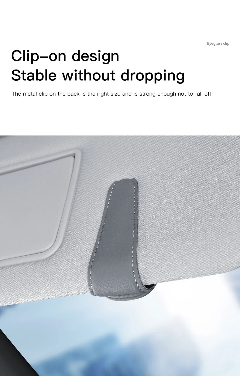 Premium Leather Sun Visor Glasses Clip for Alfa Romeo GT