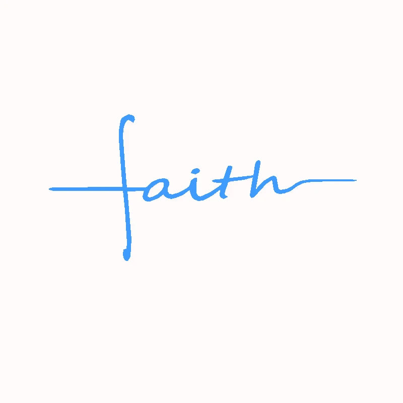 Faith Cross Vinyl Decal – Car Window & Laptop Christian Decor